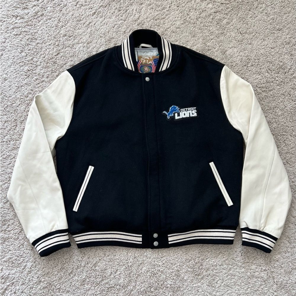 Jeff Hamilton Detroit Lions Limited Edition Wool & Leather Jacket